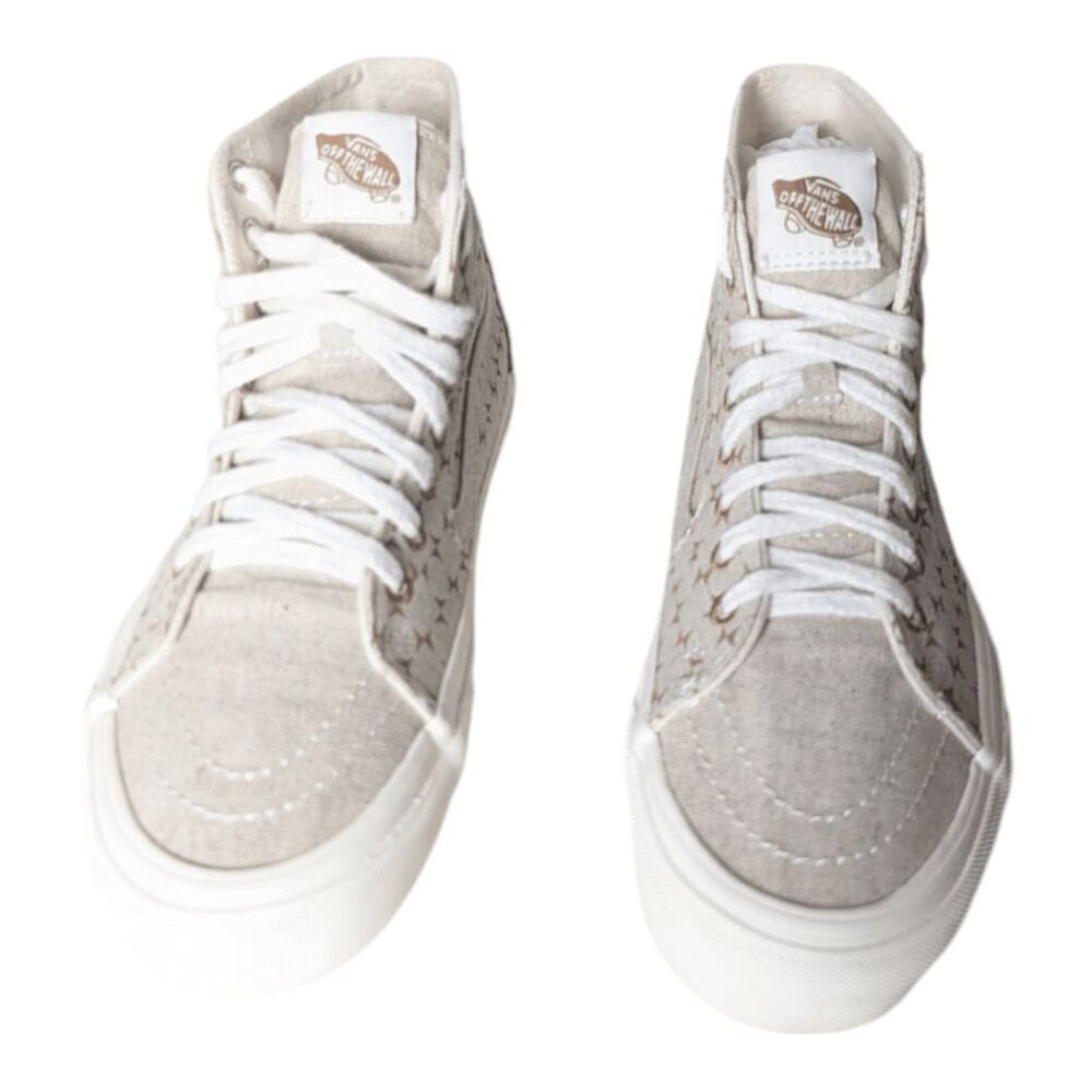 VANS Sk8-Hi Tapered 'Eco Theory/Checkerboard Brown' Sneakers Size M6.5/W8 - Picture 4 of 9